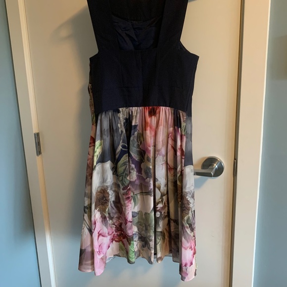 Ted Baker Marindi Peony Swing Dress - Size 1 - Picture 2 of 5